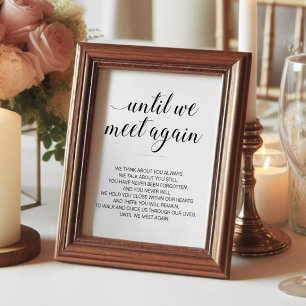 Poster Poema de Casamento Moderno Preto e Branco Memorial