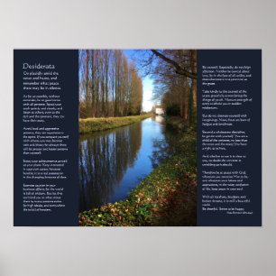 Poster Poema Desiderata - Cena do Canal do Millhouse