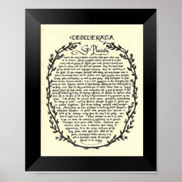 Póster Poema DESIDERATA por Max Ehrmann