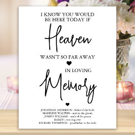 Poster Poema do Céu de Memória de Casamento Em Memória Am