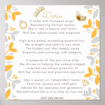 Poema do nome "Daria"