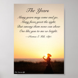 Poster Poema do Victorian "os anos "