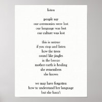 Poema - "escute"