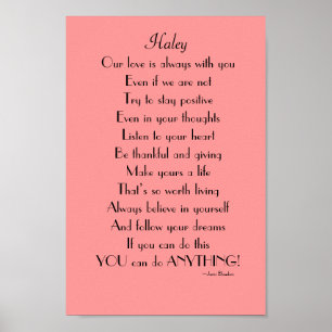 Póster Poema inspirado da filha dos pais