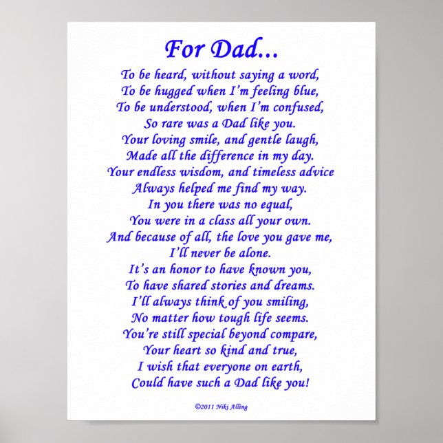 Póster Poema Memorial para o Pai (Frente)