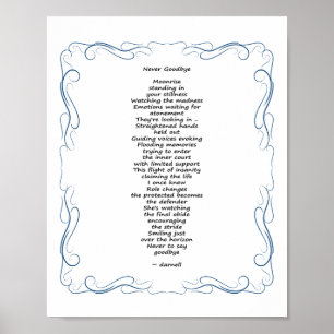 Poster Poema Nunca Adeus