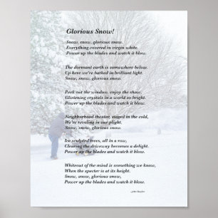Poster Poema sazonal da neve gloriosa
