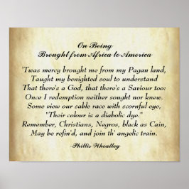 Poster Poesia Afro-Americana da África à América