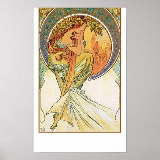 Poster Poesia de Alphonse Mucha