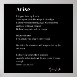 Poster Poesia suscitada por poesia Decoração de arte em p