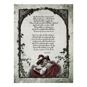 Póster Poesia vitoriana Art Rossetti "Love" Glossy