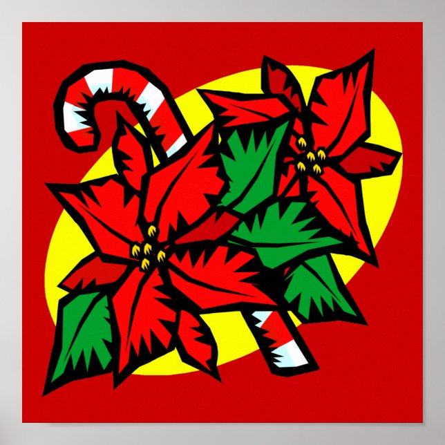 Poster poinsettia canavieira (Frente)