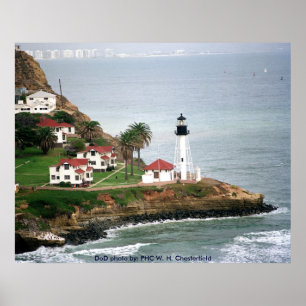 Poster Point Loma Lighthouse perto de San Diego, Califórn