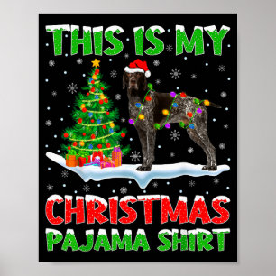 Poster Pointer Alemão de Cabelo Curto Este É o Meu Natal