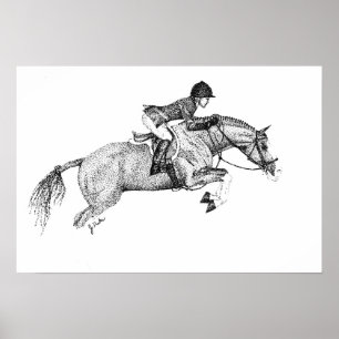 Poster Pointilismo de caça