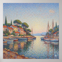 Pointillism Harbor
