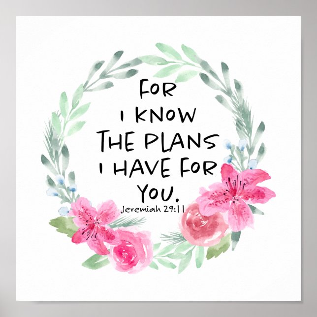 Poster Pois eu sei os planos que tenho para você (Frente)