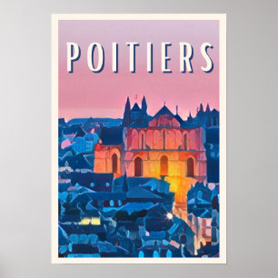 Poster Poitiers Photo Vintage