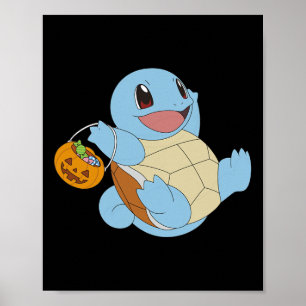 Poster Pokémon Halloween Esquadrão Com Seu Truque Ou Trat