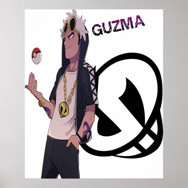 Poster Pokémon Sun Moon Guzma (Frente)