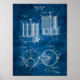Poster Poker Chip Patent Design Wall Decor Art n.º 4