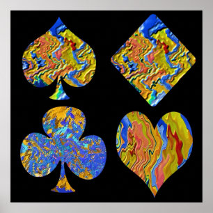 Póster Poker Dourado Champion