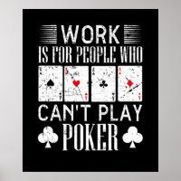Poker engraçado, trabalho de arte, sala de jogos d