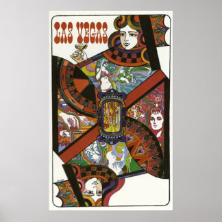 Póster Poker las Vegas