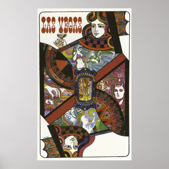 Póster Poker las Vegas (Frente)
