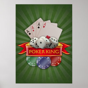 Póster Poker Mania - Cartões, Dispositivos, Chips