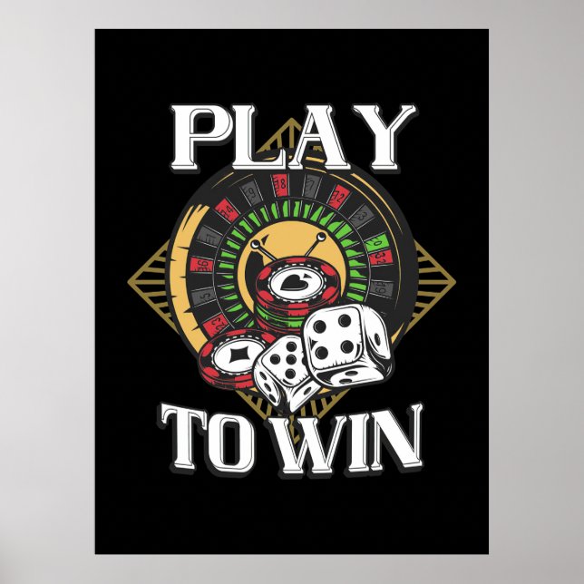 Poster Poker Play To Win (Frente)