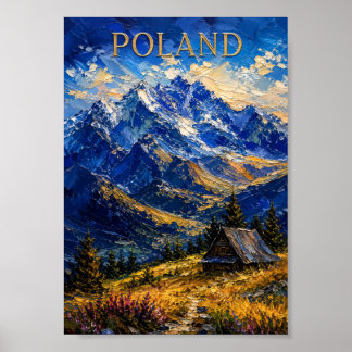 Poster Poland: Scenic Alpine Tatra Mountain Art Souvenir
