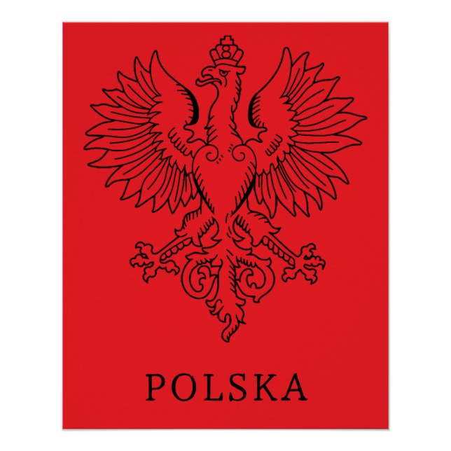 Póster Poland's White Eagle Contemporary State Emblem  (Frente)