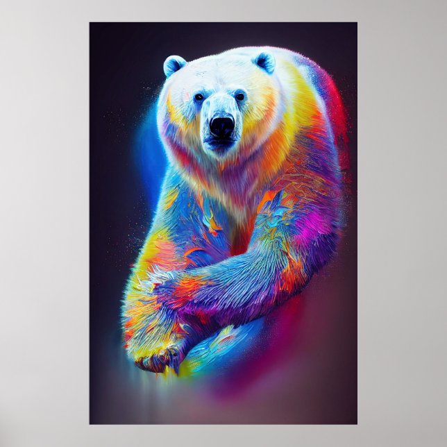 Poster Polar Bear Animal Discovery Natureza (Frente)