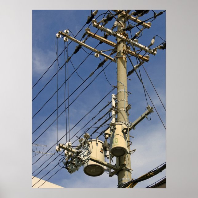 POSTER POLE DO UTILITÁRIO DE ENERGIA JAPÃO (Frente)