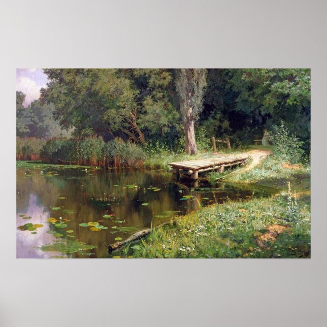 Poster Polenov - Lagoa Coberta de Vegetação (Frente)