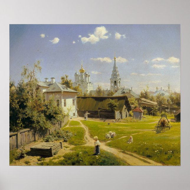 Poster Polenov - Moscou Courtyard (Frente)