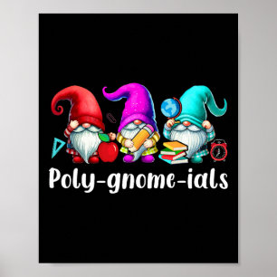 Poster Polí-gnomos-iais Três Gnomos Divertido Professor M