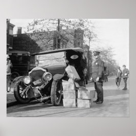 Póster Polícia Captura Carro de Contrabandistas, Foto Ant