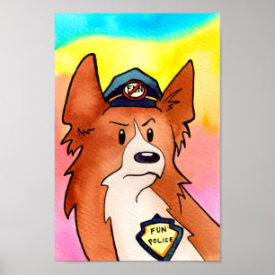 Poster Polícia de Diversão Corgi