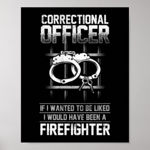 Poster Polícia de linha de prata fina