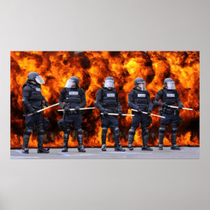 Poster Polícia de motim