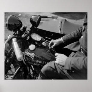 Poster Polícia de Motocicletas, 1930