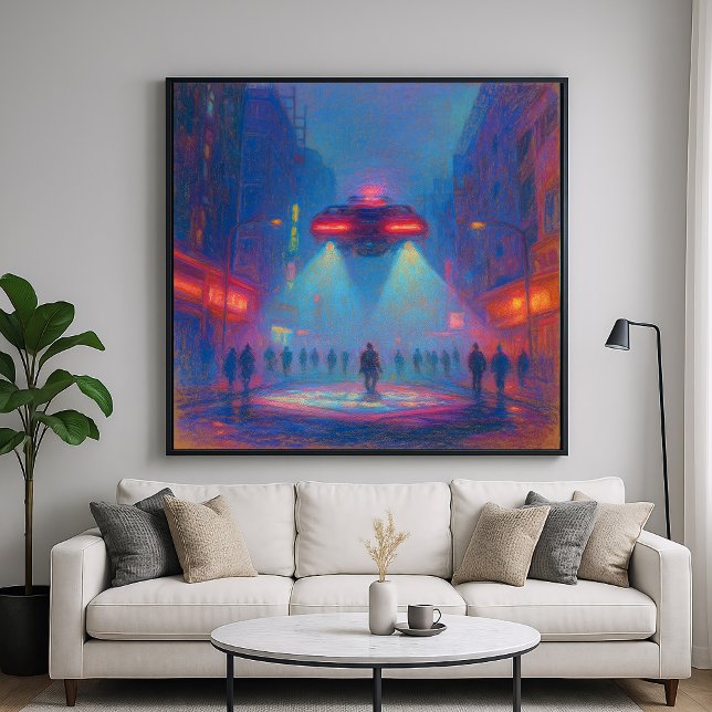 Poster Polícia de Rua Futura - Estilo de Pintura de Paste (Criador carregado)