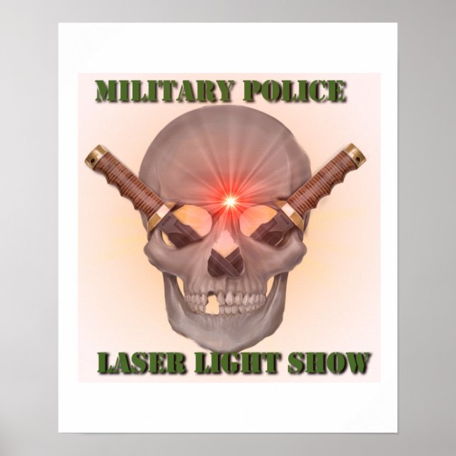 Póster Polícia Militar Laser Light Show (Frente)