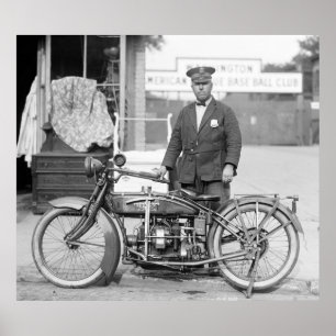 Poster Polícia Motocicleta de Henderson, 1922