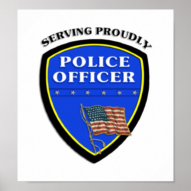 Póster Polícia Servindo com Orgulho (Frente)