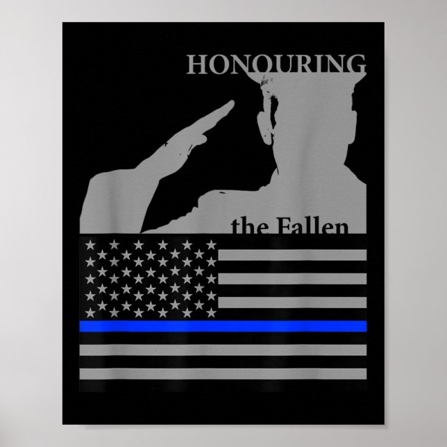Poster Policiais Memorial Day _ Honrando O (Frente)