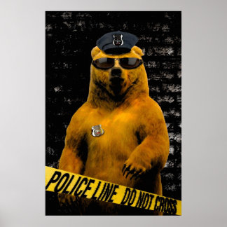 Póster Policial Bear!