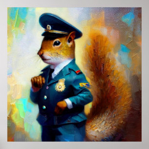Poster Policial de Esquilo